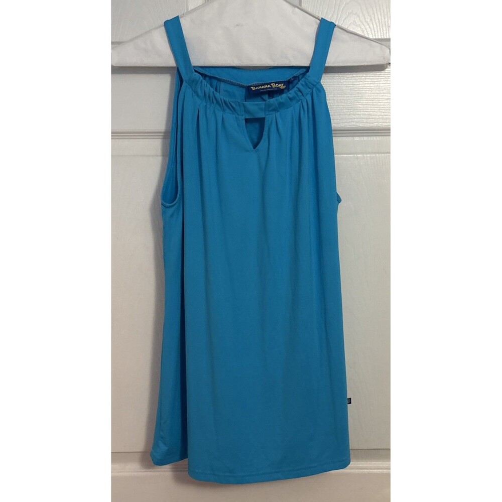 BANANA BOAT Women's Sleeveless Keyhole  UPF50+ Sun Protective Swim Shirt, Size L